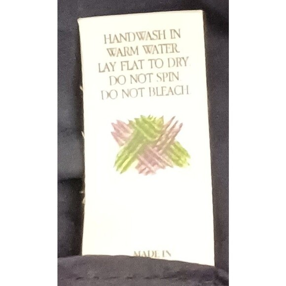 NEW Branigan Weavers Ireland Woven Wool Houndstooth Plaid Tote Blue/Blk 14X9 - Picture 9 of 10